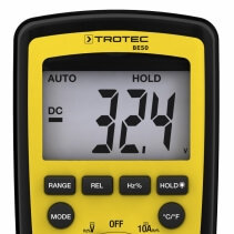 Multimetru digital Trotec BE50, 11 Functii de masurare, Functie HOLD, Display luminos, Alegere automata a domeniului