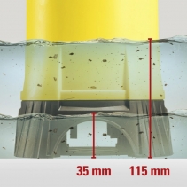 Pompa submersibila de apa reziduala TWP 11025 E, Putere 1100W, Inaltime pompare max. 11m