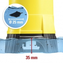 Pompa submersibila de apa reziduala TWP 11025 E, Putere 1100W, Inaltime pompare max. 11m