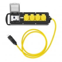 Priză multiplă Trotec PV4-MID, Clasa precizie A, Protectie lovituri IK10, Protectie IP44, Afisaj LC cu 6 pozitii