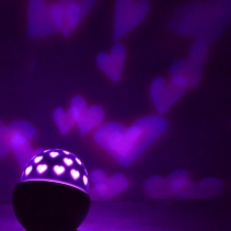 Proiector inimi camera copii X4 Tech, Lampa LED, Unghi fascicul: 180°, Rotire 360°