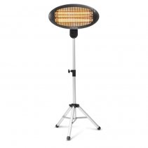 Radiator infraroşu cu tuburi de quartz Trotec IR 2000 S, Putere maxima pana la 2000W, 3 elemente de incalzire, Protectie IP34