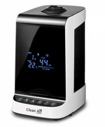 Umidificator si purificator Clean Air Optima CA605,Ionizare, Display, Timer, Telecomanda, Rata umidificare 480ml/ora, fornello