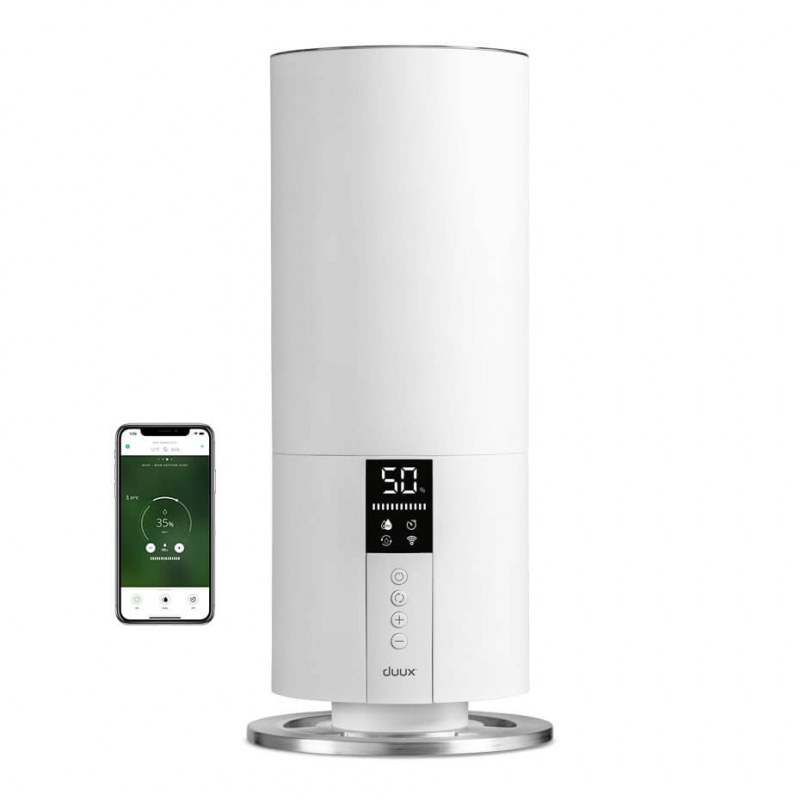 Umidificator cu ultrasunete Duux Beam Mini 2 White WiFi Pentru 30 mp Asistenti vocali Timer Sleep