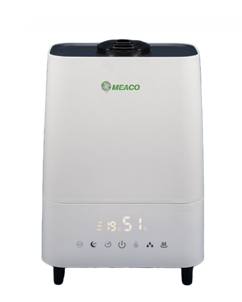 Umidificator si purificator MeacoMIST DELUXE 2020 Filtru HEPA si Carbune Lampa UV-C Ionizare Difuzor aroma Timer