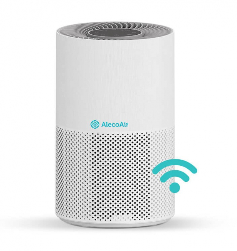Purificator de aer AlecoAir P30 SILK Wi-Fi Lampa UV-C Filtru True HEPA si Carbune Activ Functie Ionizare