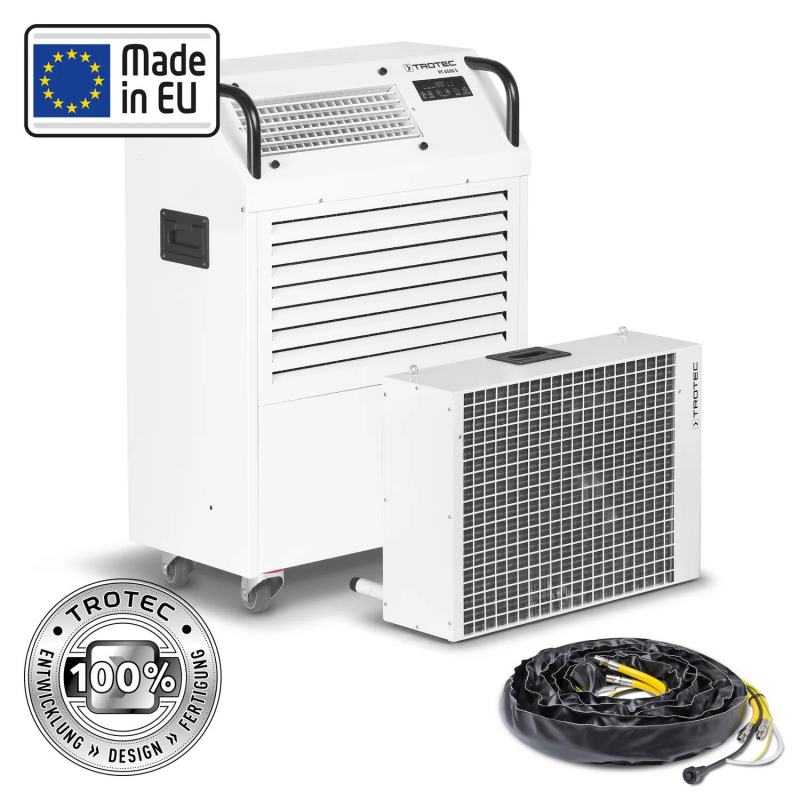 Aer conditionat profesional TROTEC PT4500S – Schimbator de caldura inclus, Capacitate 18800 Btu Aer Conditionat Portabil Profesional alecoair.ro Aer conditionat profesional TROTEC PT4500S – Schimbator de caldura inclus, Capacitate 18800 Btu Aer Conditionat Portabil Profesional alecoair.ro