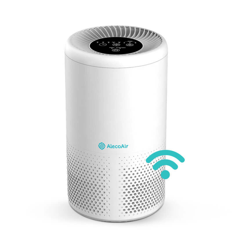 Resigilat - Purificator de aer AlecoAir P15 KIDDO Wi-Fi Lampa UV-C Filtru HEPA si Carbune Activ Functie Ionizare