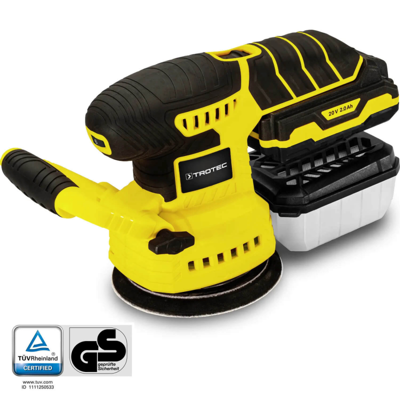 Slefuitor orbital cu acumulator PESS 10-20V, Acumulator 20V, Afisaj LED, Rotatii/min 13000 - 3