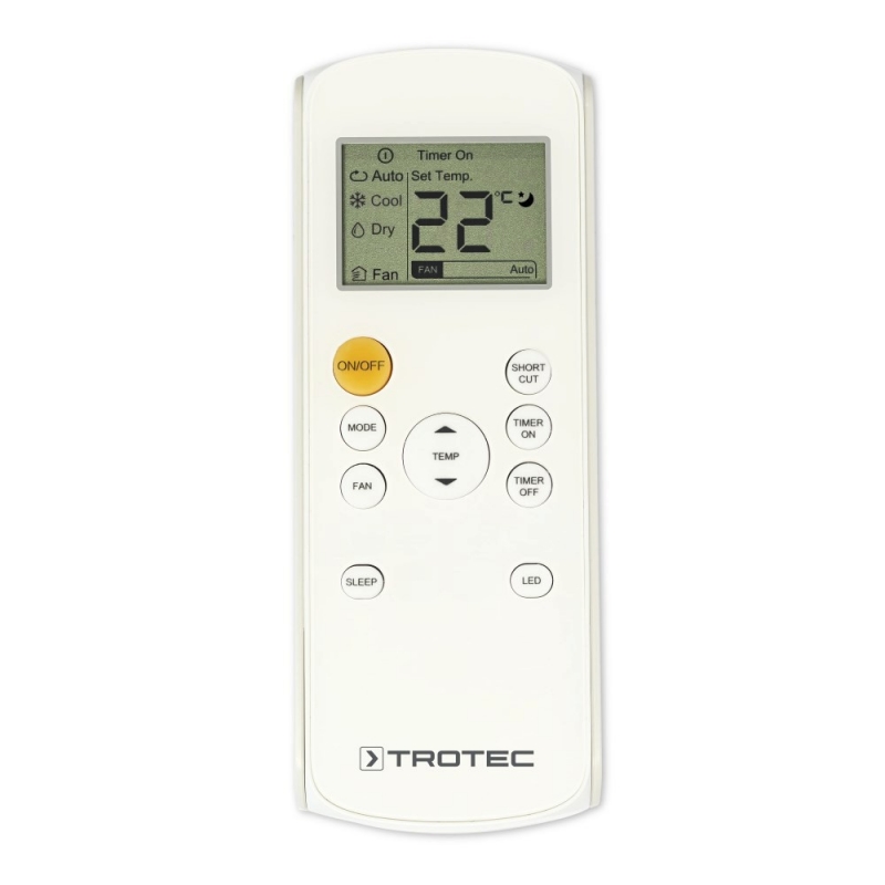 Aer conditionat portabil Trotec PAC 2600 X, Capacitate 9.000 Btu, Debit 295mc/ora, Telecomanda, Display, Timer, Pentru 85mc - 4