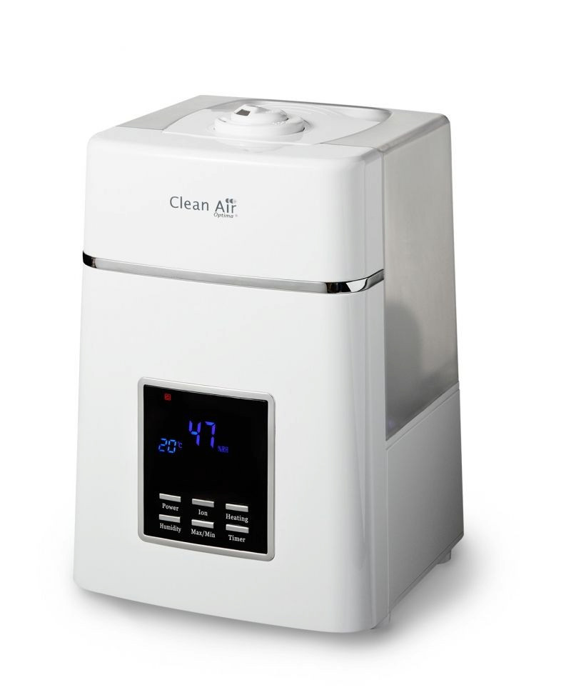 Umidificator si purificator Clean Air Optima CA604 white Ionizare Display Timer Rata umidificare 400ml/ora Consum 38-138W/h