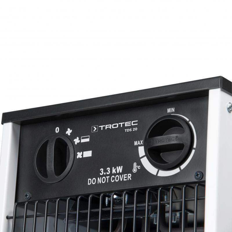 Resigilat -Aeroterma electrica TDS 20, Putere incalzire pana la 3300W, Debit de aer 355 m3/h, Termostat, Protectie IP44 - 2