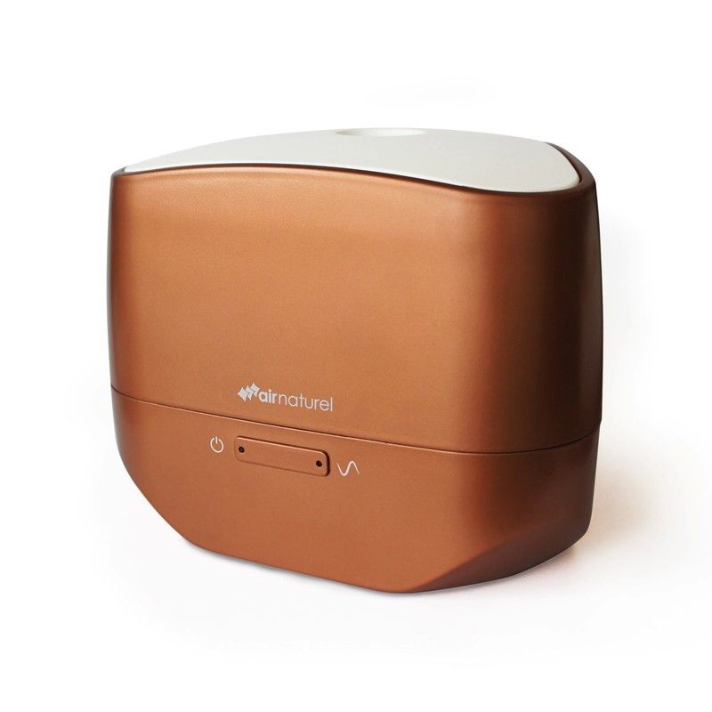 Difuzor de aroma ultrasonic Air Naturel Airom Cupru Led Iluminare Functie AromaWaveTM Capacitate rezervor 110 ml