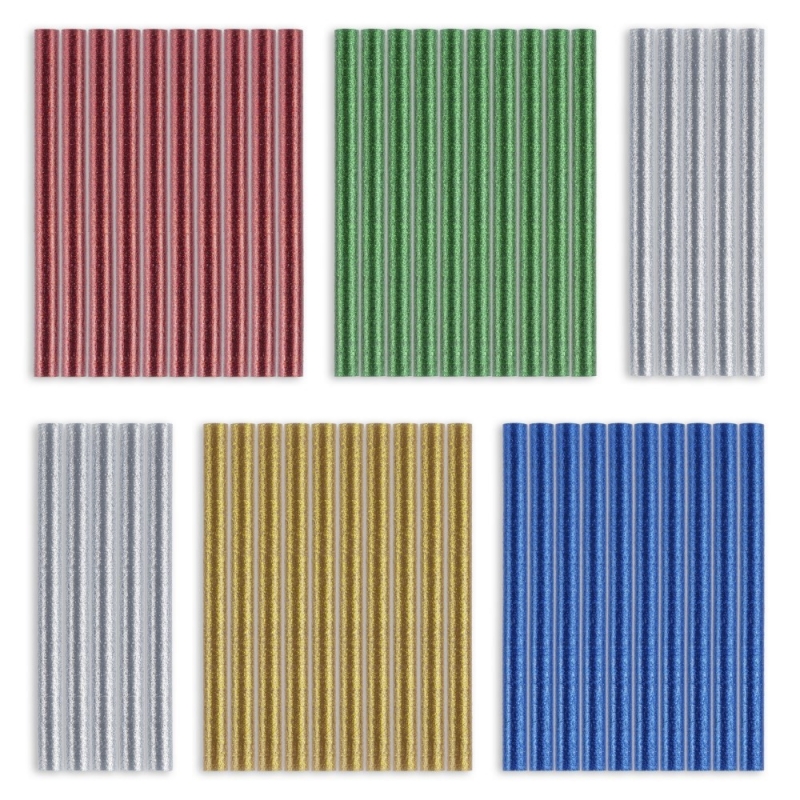 Set batoane cu sclipici de lipici fierbinte Trotec, 50 bucati, Ø 11 mm - 2
