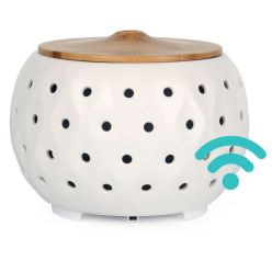 Difuzor de Arome AlecoAir A40 Blend din ceramica, WiFi, LED-uri lumina ambientala, rezervor 200 ml