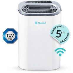 Dezumidificator si purificator cu consum redus de energie AlecoAir D22 PURIFY, 22 l /24h,WiFi, HEPA, Ionizare, Uscare Rufe