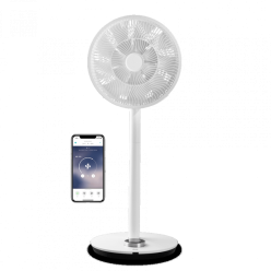 Ventilator Smart Duux Whisper Flex, 26 viteze, oscilatie verticala si orizontala, WiFi, Telecomanda, Timer