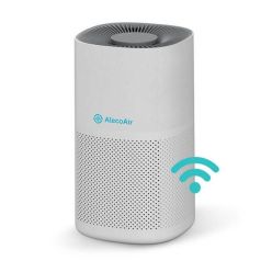 Purificator de aer AlecoAir P45 SILK, Wi-Fi, Lampa UV-C, Filtru True HEPA si Carbune Activ, Functie Ionizare