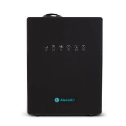 Umidificator cu ultrasunete AlecoAir U30 IONIC Black, Ionizare, Higrostat, Timer, Telecomanda, Display Digital
