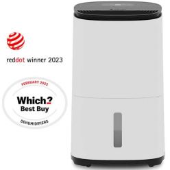 Dezumidificator si purificator MeacoDry Arete One 25L, 25L/zi, pentru 60mp, 2 viteze ventilare, filtru HEPA H13, Higrostat