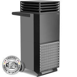 Purificator profesional de aer  Trotec TAC V+ cu masca fonica  si carcasa gri bazalt cu filtru HEPA H14