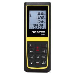 Telemetru Trotec BD26, Senzor inclinare, Display iluminat, Element final multifunctional, Protectie tip: IP54