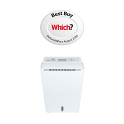 Dezumidificator Meaco DD8L Zambezi, 12l/zi, Debit 150mc/h, Pentru 25mp, Higrostat, Timer, Functie ionizare si blocare copii