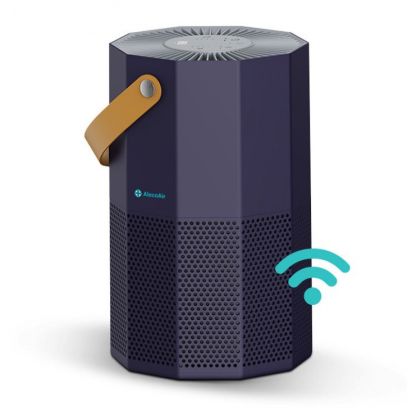 Purificator de aer AlecoAir P25 ROUBIQ, Wi-Fi, Lampa UV-C, Filtru True HEPA si Carbune Activ, Ionizare, PM 2.5