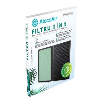 Filtru 3 in 1 TRUE HEPA si Carbon Activ cu Strat Antibacterian pentru Dezumidificatorul D25 TRADITIO