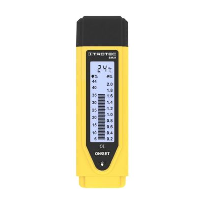 Umidometru pentru lemn Trotec BM21, Test automat de functionare si baterie, Electrozi de otel, Deconectare automata