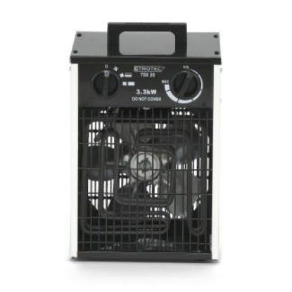 Resigilat -Aeroterma electrica TDS 20, Putere incalzire pana la 3300W, Debit de aer 355 m3/h, Termostat, Protectie IP44