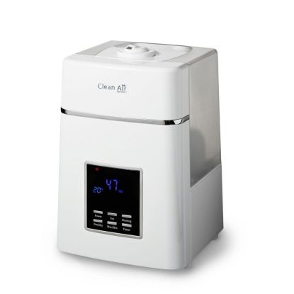 Umidificator si purificator Clean Air Optima CA604 white, Ionizare, Display, Timer, Rata umidificare 400ml/ora, Consum 38-138W/h