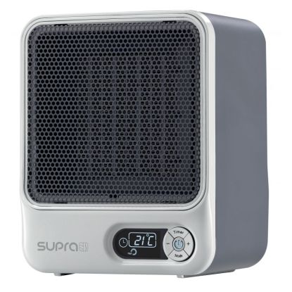 Aeroterma Ceramica Supra Ceram Digital Alb, Termostat, Timer, Display digital, Filtru de aer lavabil, Putere maxima 1500W