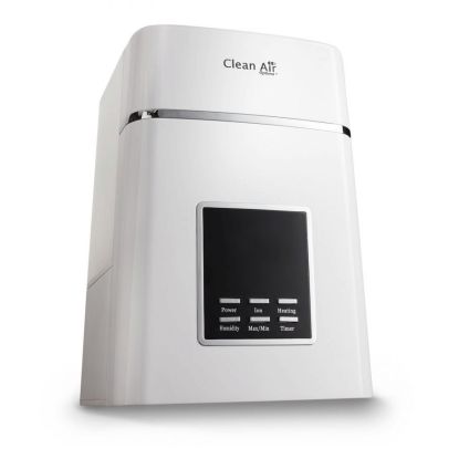 Resigilat - Umidificator si purificator Clean Air Optima CA604 white, Ionizare, Display, Timer, Rata umidificare 400ml/ora