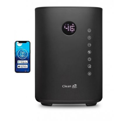 Umidificator si purificator Clean Air Optima CA604B Smart, WiFi, Difuzor de arome, Lampa UV-C, Ionizare, Display, Timer