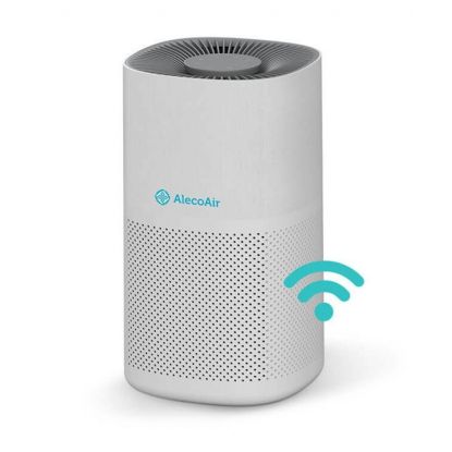 Purificator de aer AlecoAir P45 SILK, Wi-Fi, Lampa UV-C, Filtru True HEPA si Carbune Activ, Functie Ionizare