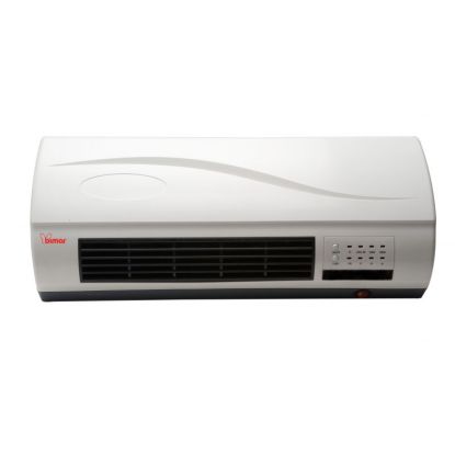 Aeroterma ceramica de perete Bimar The Wall, Putere incalzire pana la 2000W, Telecomanda, Stand-By, 2 Trepte de viteza