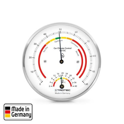 Termohigrometru Trotec BZ15C, Scala colorata, Exactitate temperatura: ±2 °C, Exactitate umiditate relativa: max. ±3 % u.r.