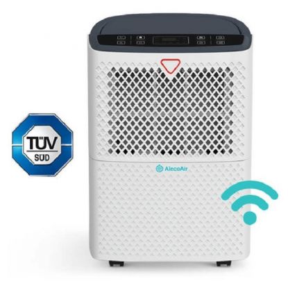 Dezumidificator AlecoAir D12 HOME,12 l /24h, WiFi, Uscare Rufe, Display digital, Higrostat, Timer, Debit 100 mc/h