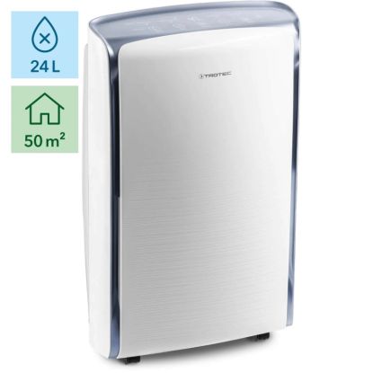 Dezumidificator TROTEC TTK73E Komfort, 24 L/zi, Mod Uscare Rufe, Debit de aer: 130 m3/h, Display digital