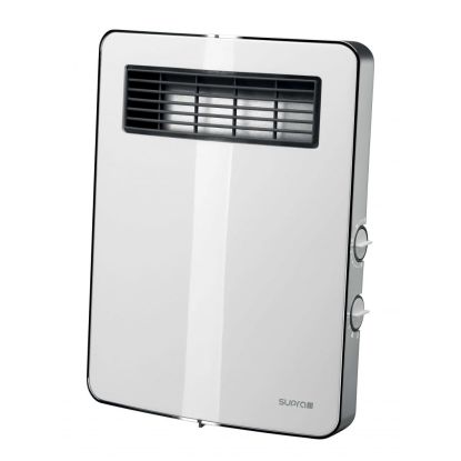 Aeroterma Electrica Supra Etno Alb, Termostat, Filtru de aer lavabil, Protectie IPX1, Putere incalzire pana la 2000W
