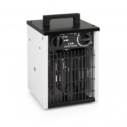 Aeroterma electrica TDS 10, Putere incalzire pana la 2000 W, Debit de aer 186 m3/h, Protectie IP44, 3 Trepte incalzire
