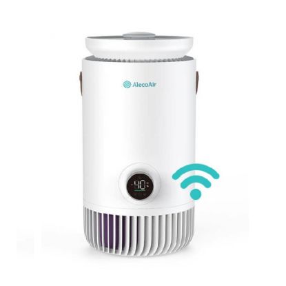 Purificator si Umidificator AlecoAir PU30 NUO, WiFi, Capacitate Umidificare 400 ml/h, True HEPA H13, Lampa UV-C, Ionizare