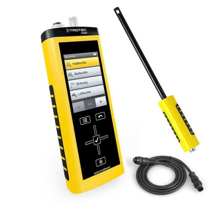 Set anemometru profesional Trotec T3000+ Cablu de legatura+ Senzor, Functia LOGGER, Memorie integrata