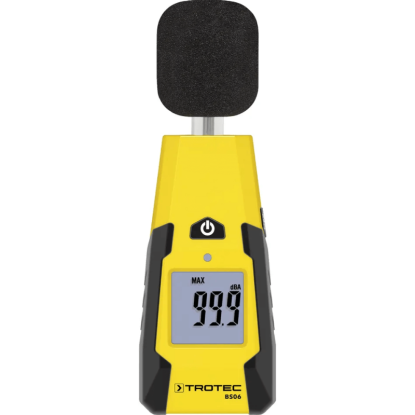 Sonometru TROTEC BS06, Precizie: ±3,5 dB (bei 1 kHz si 94 dB), Functie Min/Max, Senzor lumina ambientala
