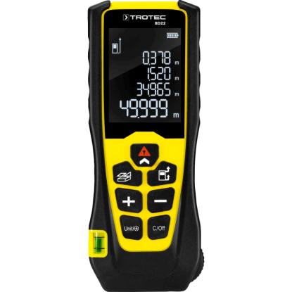 Distantier cu laser TROTEC BD22, Domeniul de masurare 50 m, Functia Pitagora, Oprire automata