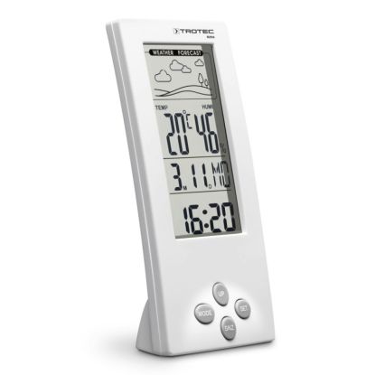 Termohigrometru cu statie meteo Trotec BZ06, Functia Min/Max, Prognoza meteo, Afisare data si ora, Alarma sonora