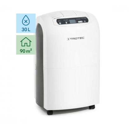 Dezumidificator Trotec TTK100E, 30 litri/zi, 220mc/ora, pentru spatii de pana la 90mp, Display Digital, Timer