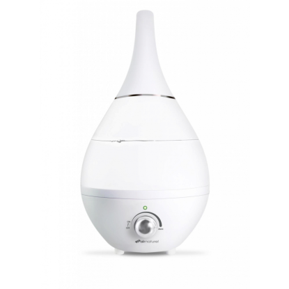 Umidificator de aer Air Naturel Gota New White, Rata umidificare 350 ml/ora, Consum 30W/h, Pentru 30mp, Functie Higro-Smart