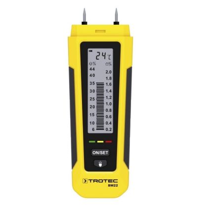 Umidometru pentru lemn Trotec BM22, Scala dubla de masurare, Lanterna, Indicator LED umiditate, Deconectare automata